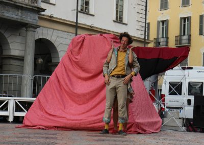 Mario Levis in piazza Chanoux