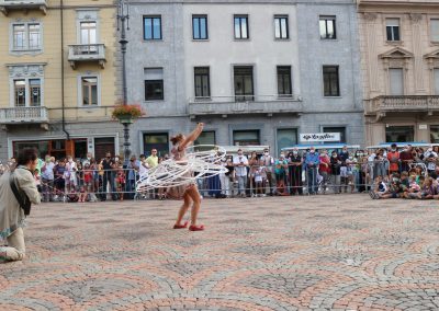 Silvia Martini e Mario Levis in piazza Chanoux