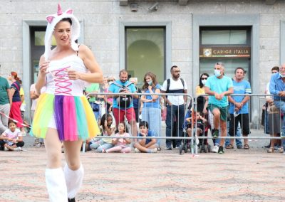 Federica Tranchida in piazza Chanoux