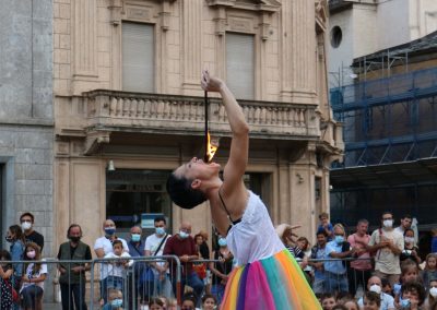 Federica Tranchida in piazza Chanoux