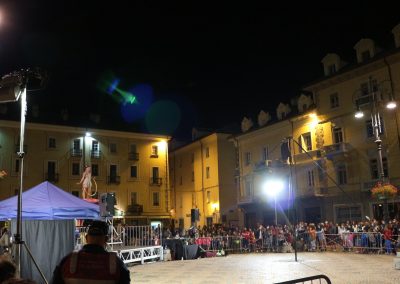 Silvia Martini in piazza Chanoux