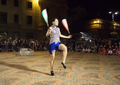 Federica Tranchida in piazza Chanoux