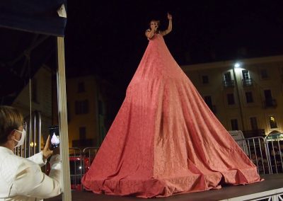 Silvia Martini in piazza Chanoux